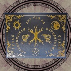 Ouija board / spirit board met Tree of life (Yggdrasil)